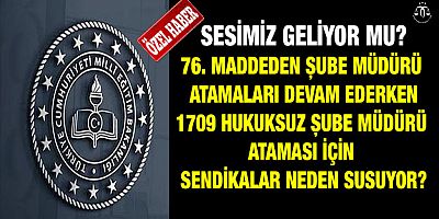 Sendikalar ve 1709 Şube Müdürü