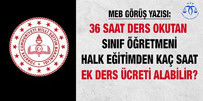 Sınıf Öğretmeninin Ek Dersi Hakkında Görüş Yazısı