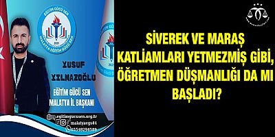 Siverek ve Maraş Katliamları Yetmezmiş Gibi, Öğretmen Düşmanlığı da mı Başladı?