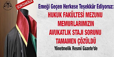 Staj Sorunu Tamamen Çözüldü