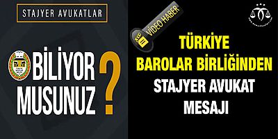 Stajyer Avukat Mesajı