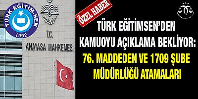 Şube Müdürü Atamaları ve Türk Eğitim Sen