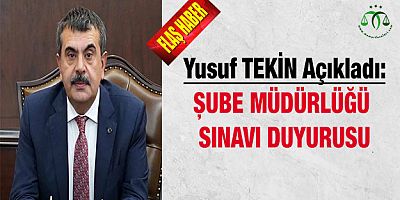 Şube Müdürü Sınavı Duyurusu Yapıldı