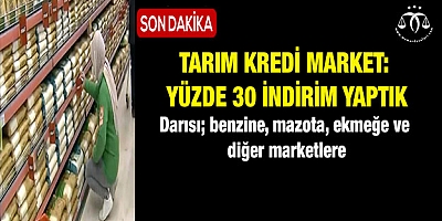 Tarım Kredi Market: Fiyatlarda yüzde 30 indirim yaptık