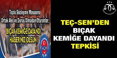 TEÇ-SEN'den Tepki