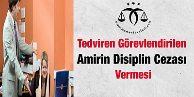 Tedviren Görevlendirilen Amirin Disiplin Cezası Vermesi