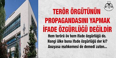 Terör Örgütünün Propagandası İfade Özgürlüğü Değildir