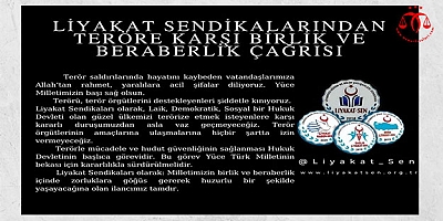 Teröre Karşı Birlik ve Beraberlik Çağrısı