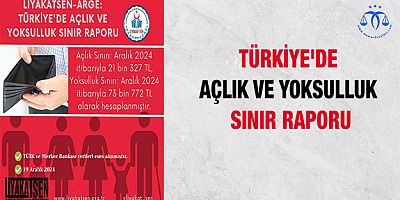 Türkiye'de açlık ve yoksulluk sınır raporu