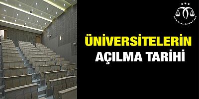üniversiteler açılıyor
