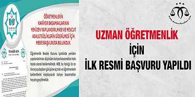 Uzman Öğretmenlik İçin İlk Resmi Başvuru Yapıldı