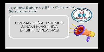 Uzman Öğretmenlik Sınavı Açıklaması