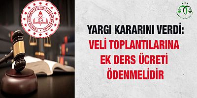 Veli Toplantılarına Ek Ders Ücreti Ödenmelidir