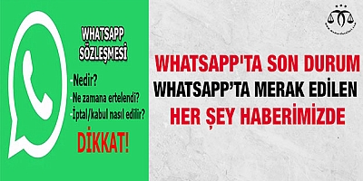 WhatsApp'ta son durum