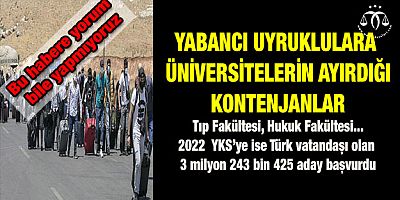 Yabancı Uyruklulara YKS, AYT Yok
