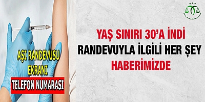 Yaş Sınırı 30'a İndi. Randevuyla İlgili Her Şey...