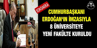 Yeni fakülteler kuruldu
