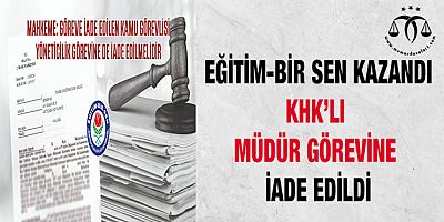 Yöneticilik Görevine İade Kararı