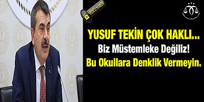 Yusuf Tekin Çok Haklı