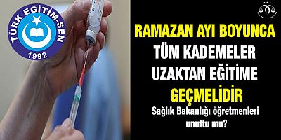 Yüz yüze eğitime ara verilmelidir