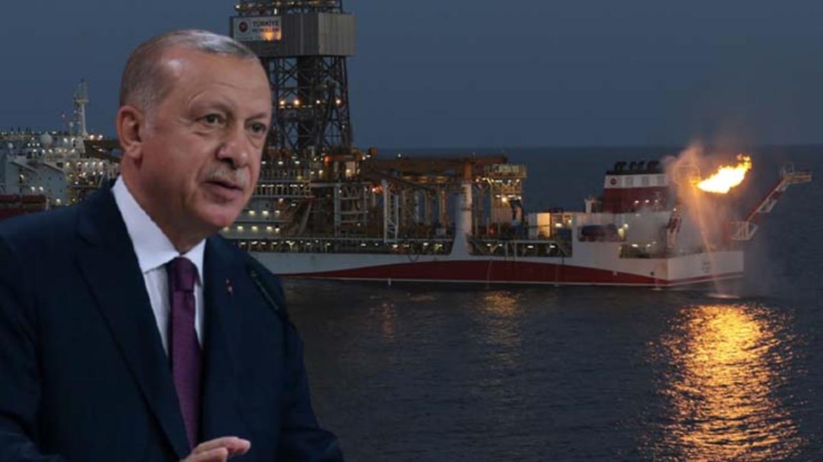Cumhurbaşkanı Erdoğan'ın katılımıyla Karadeniz'de bulunan doğal gaz yakıldı