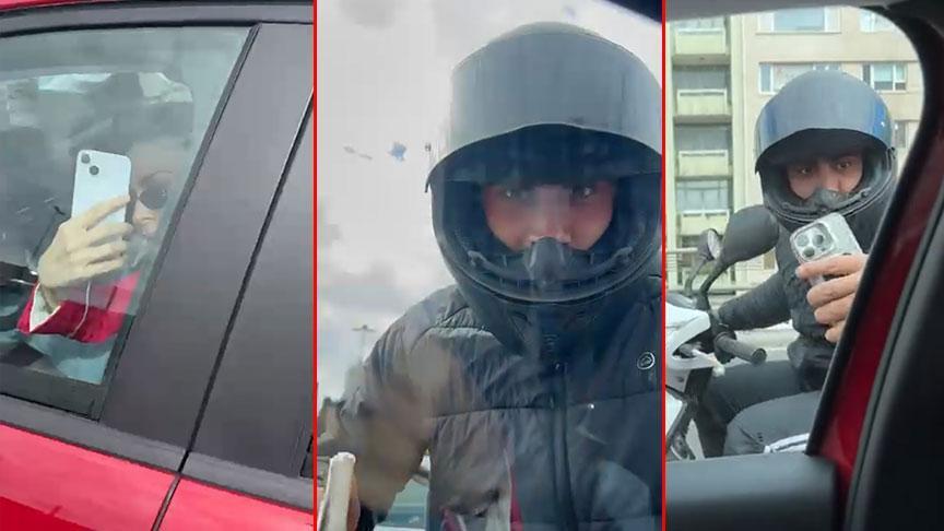 Trafikte dehşet dolu dakikalar!