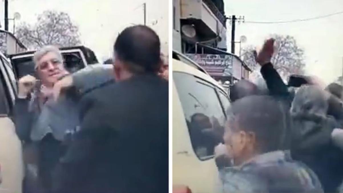 Suriyeliler Türkiye-Esad yakınlaşmasını protesto etti. Yumruklar Konuştu