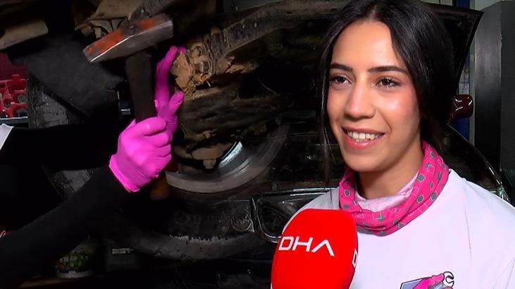 Türkiye'deki ilk ve tek kadın! Çıkan sesten arızaya çözüyor